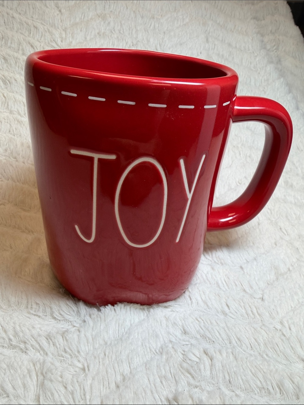 Rae Dunn large red JOY Holiday Cheer Mug